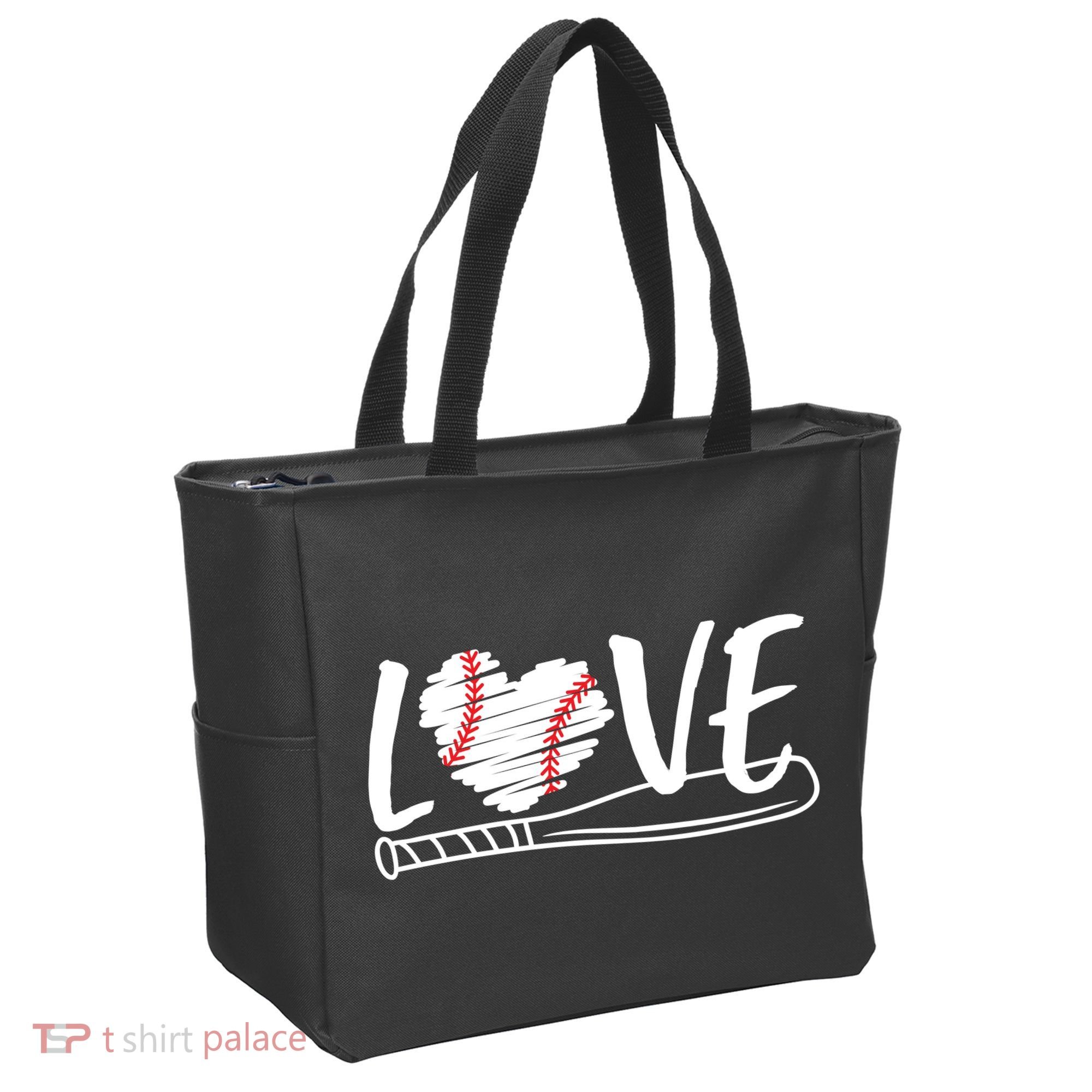 Baseball Love Heart Summer Sport Tote Bag