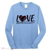 Baseball Love Heart Summer Sport Long Sleeve Shirt thumb 0