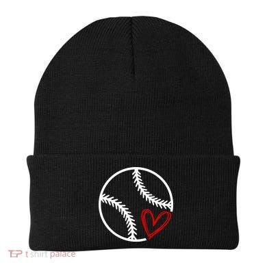 Baseball Lovers Heart Beanie