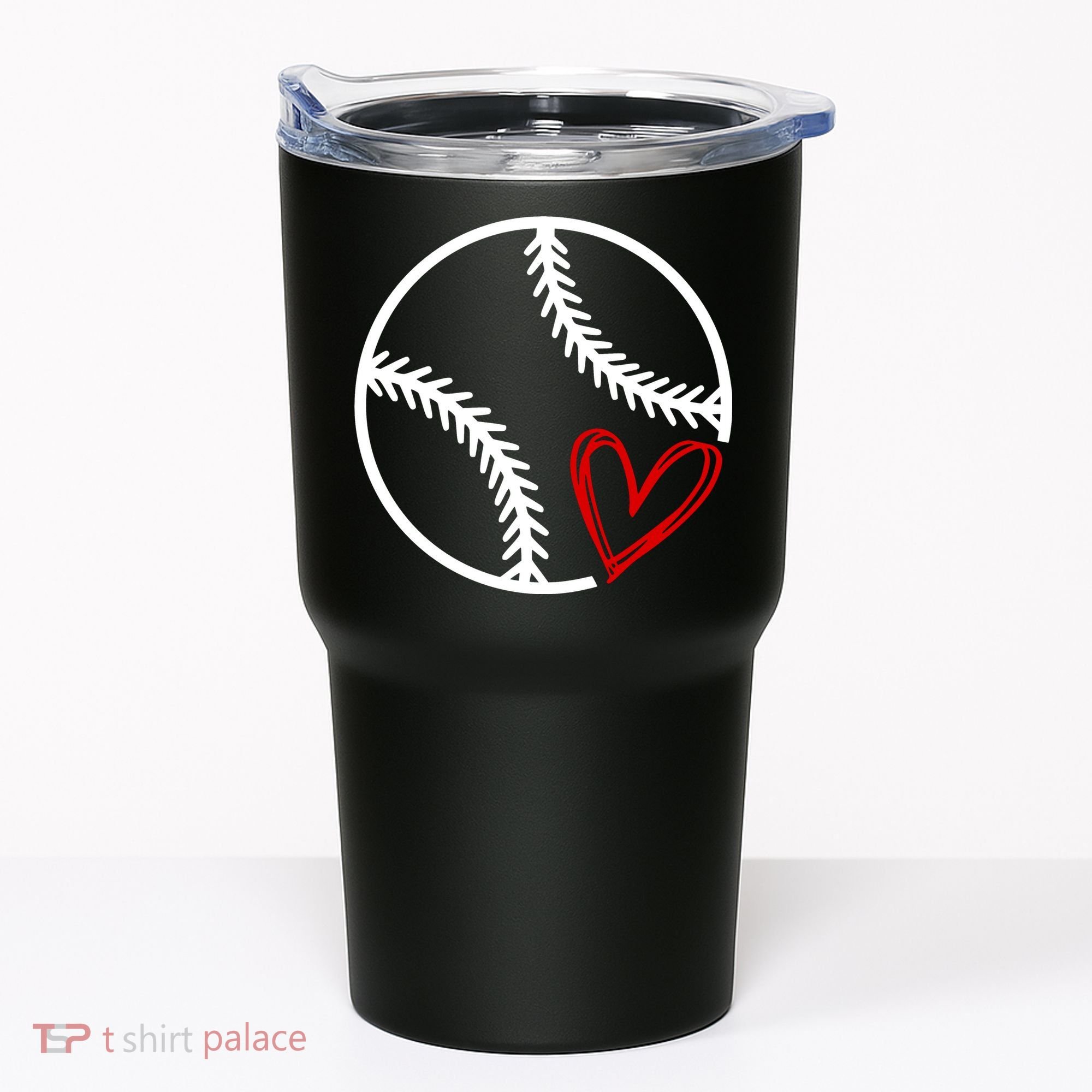 Baseball Lovers Heart Tumbler