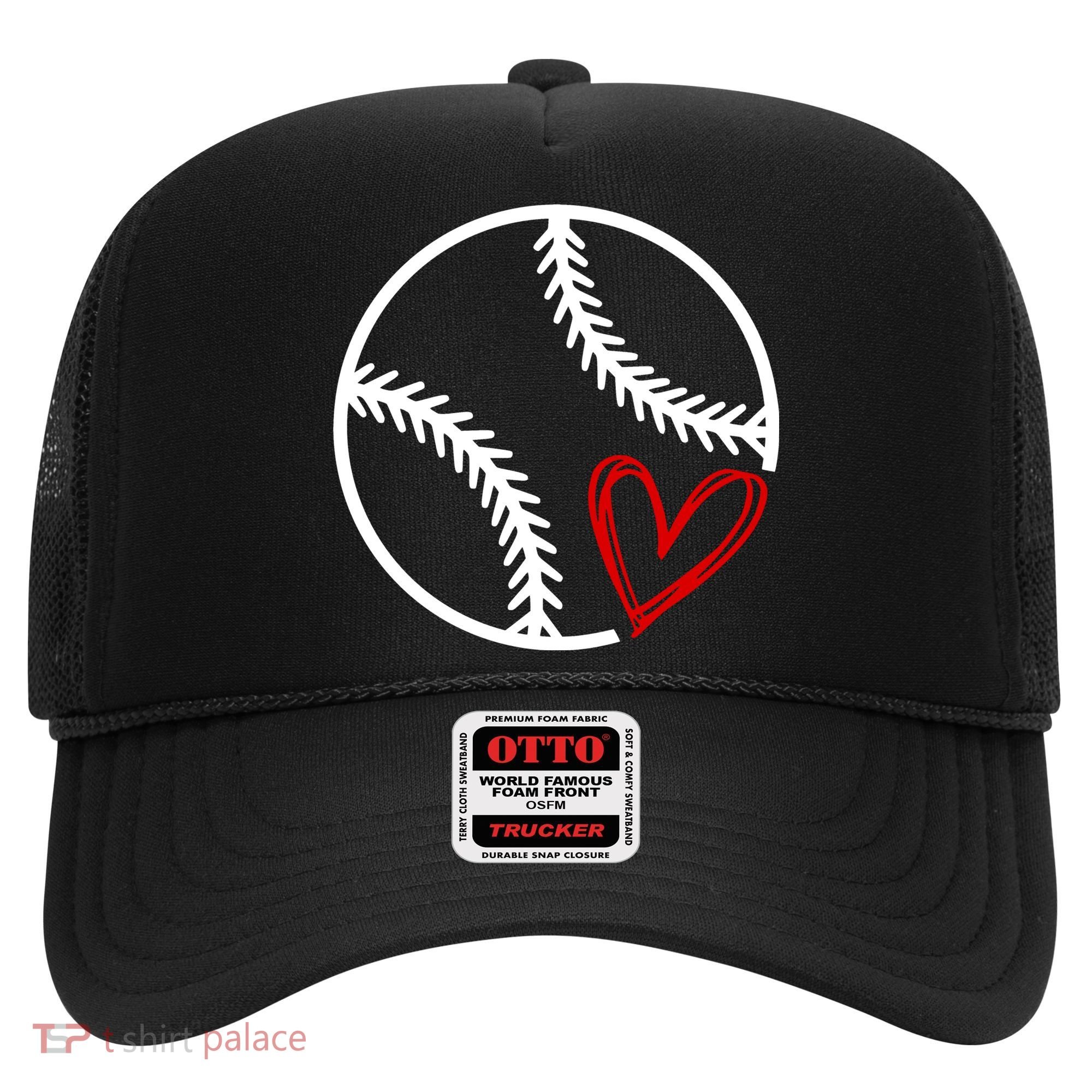 Baseball Lovers Heart Hat