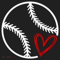 Baseball Lovers Heart Golf Towel thumb 3