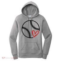 Baseball Lovers Heart Women's Hoodie thumb 0