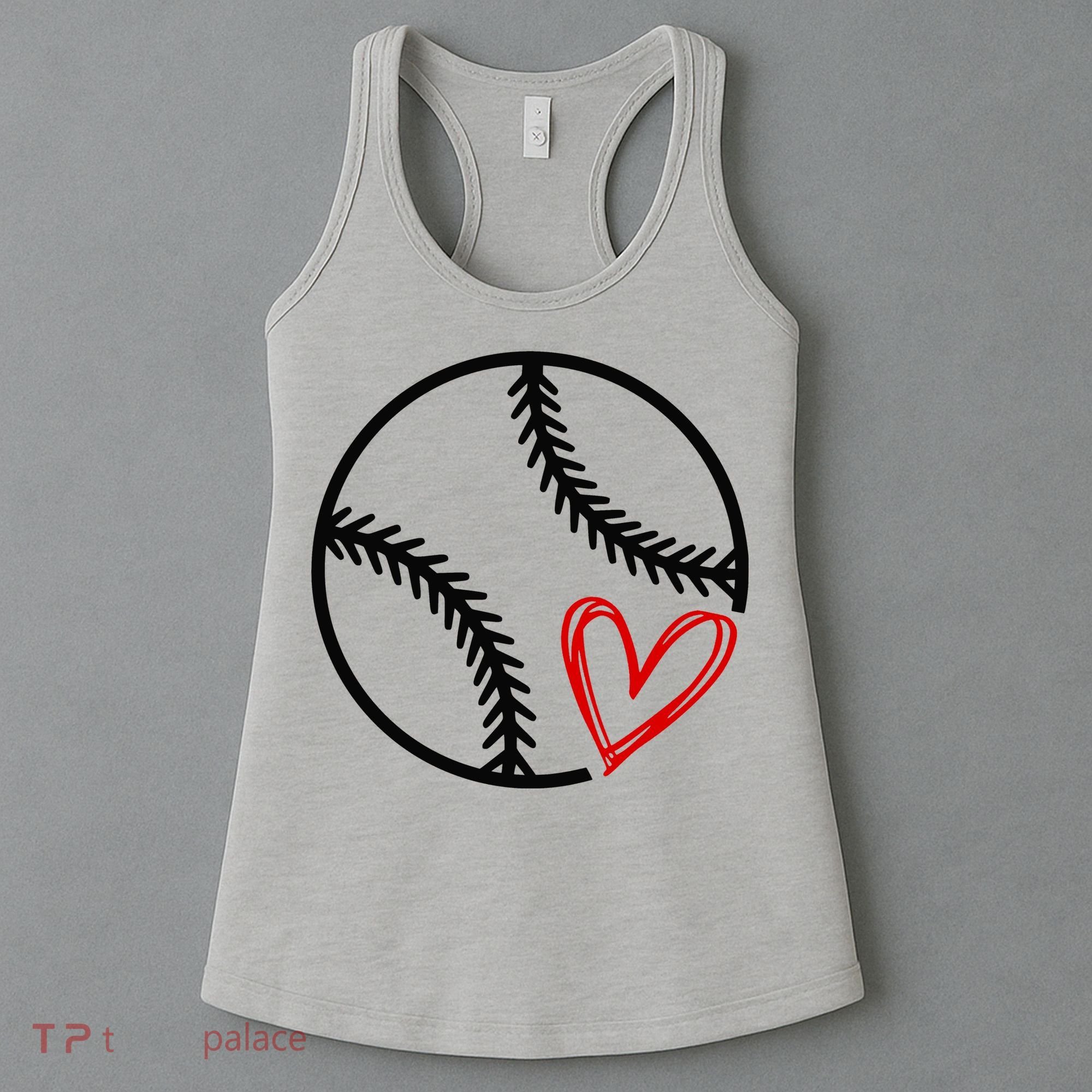 Baseball Lovers Heart Women's Tank Top