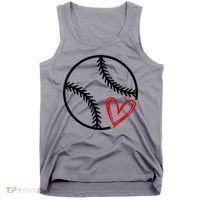 Baseball Lovers Heart Tank Top thumb 0