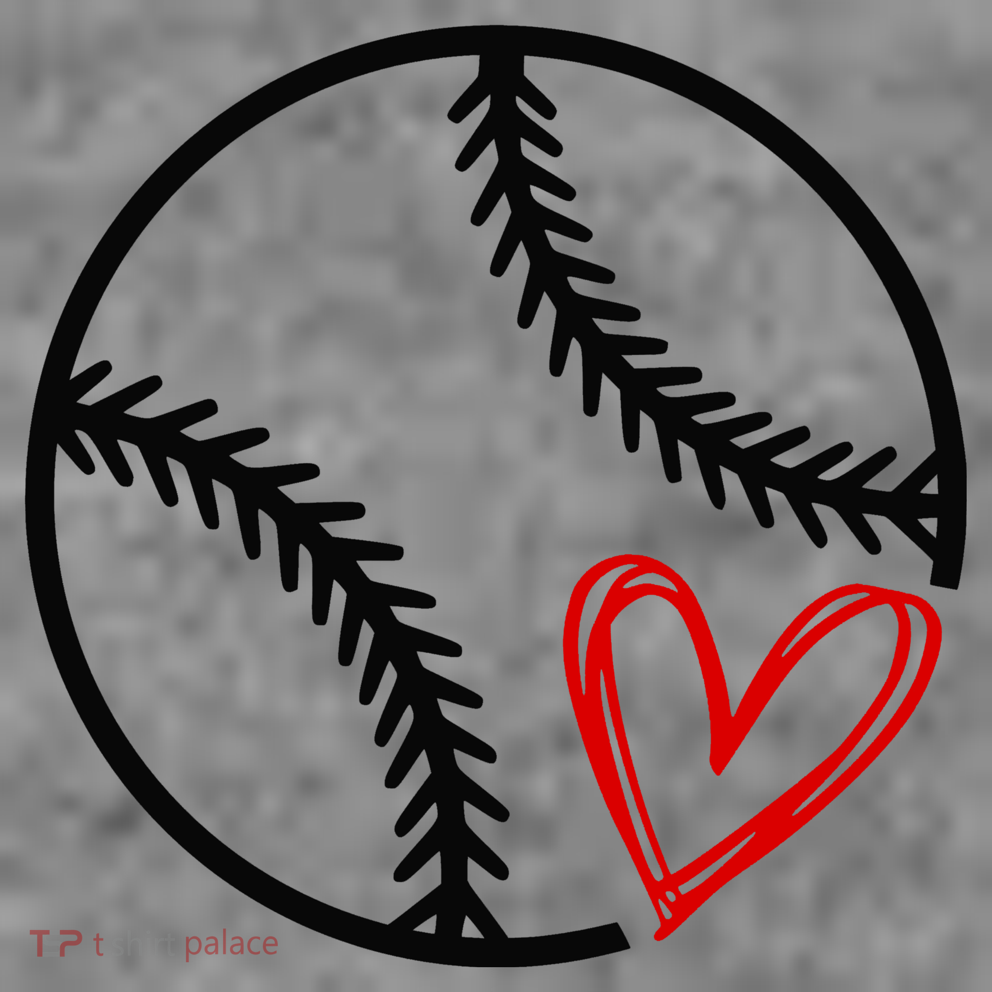 Baseball Lovers Heart Tank Top