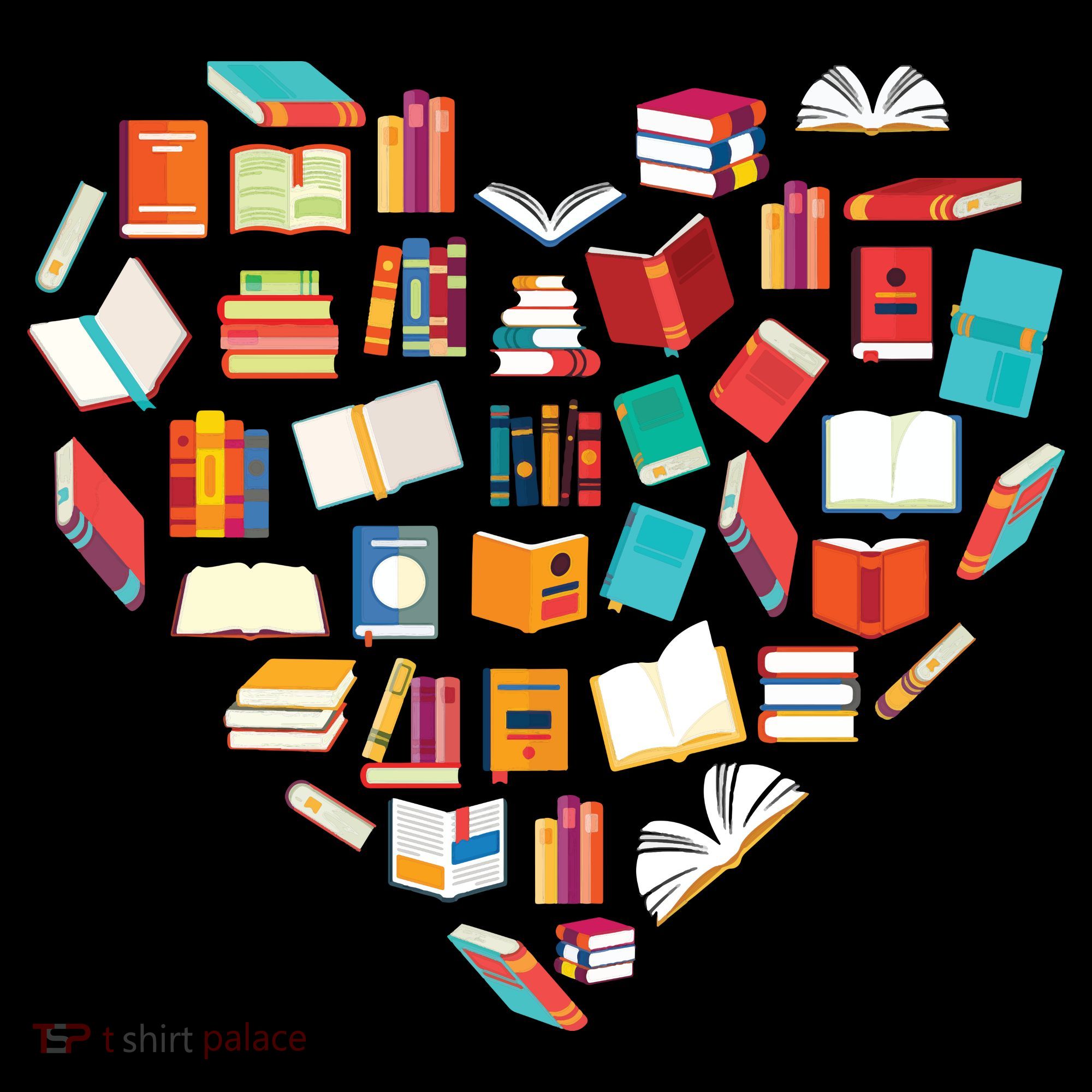 Book Lover Heart Shape Reading Club Librarian Bookworm Coffee Mug