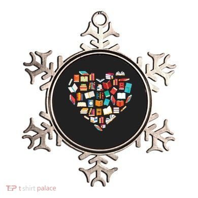 Book Lover Heart Shape Reading Club Librarian Bookworm Ornament