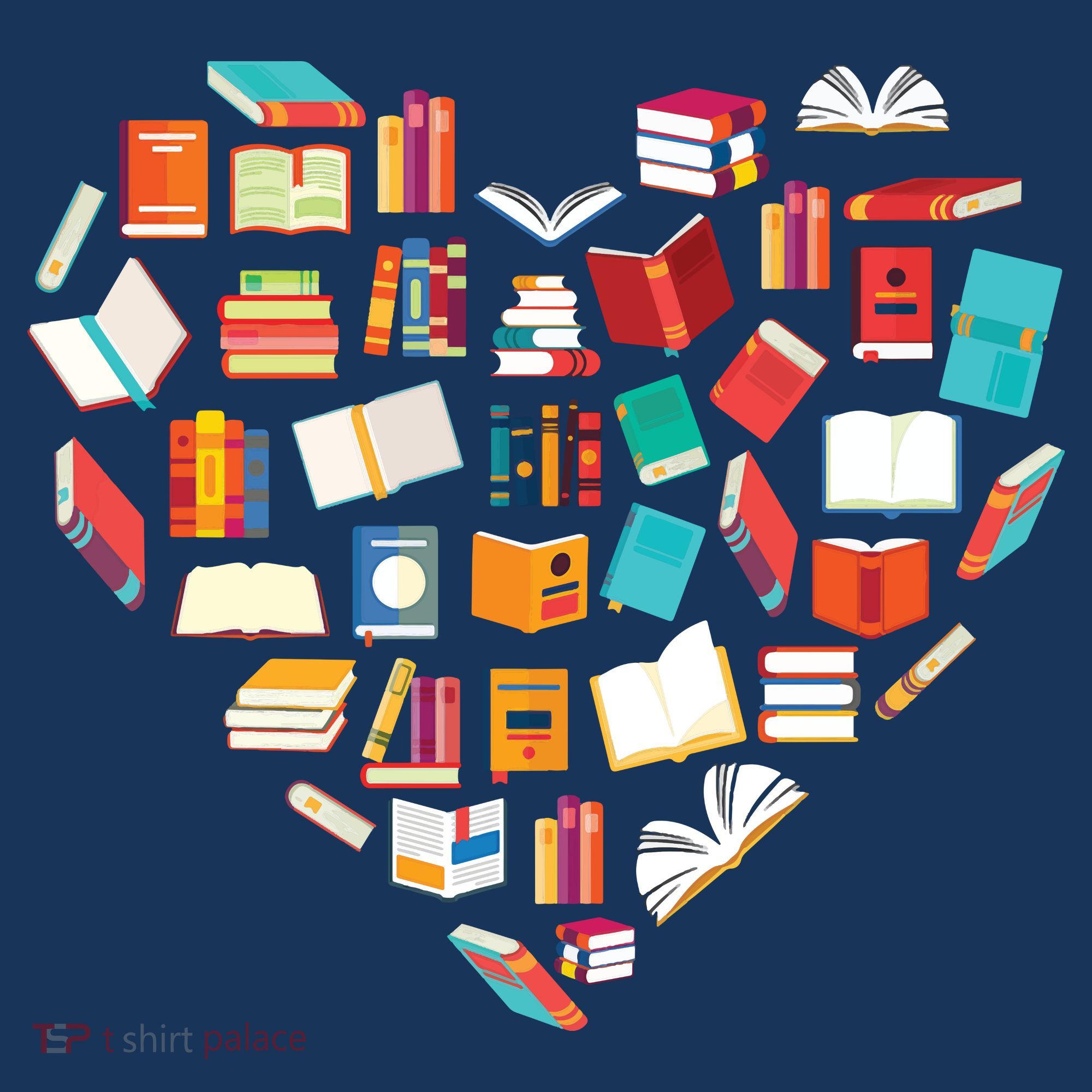 Book Lover Heart Shape Reading Club Librarian Bookworm Hoodie