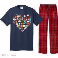 Book Lover Heart Shape Reading Club Librarian Bookworm Pajama Set thumb 0