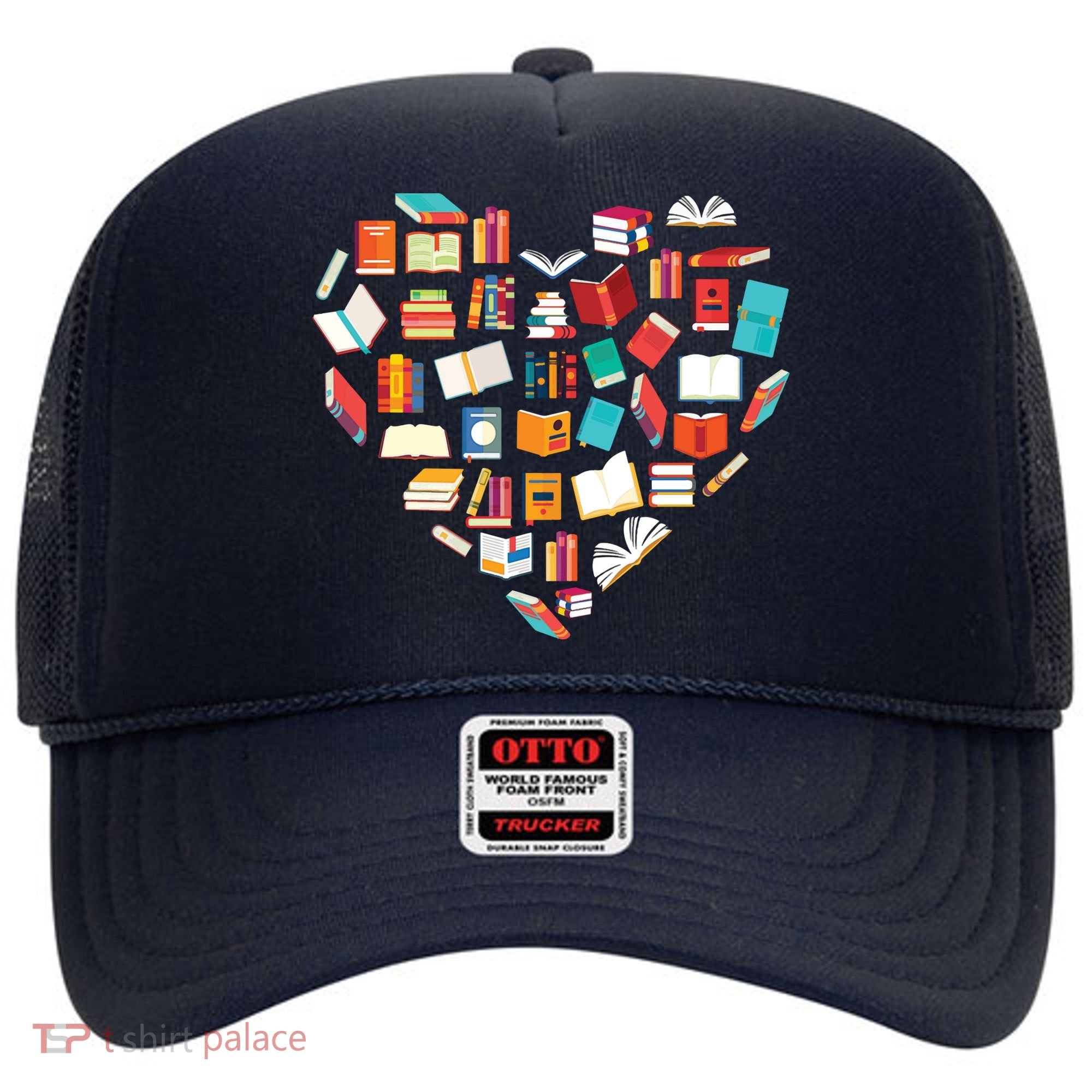 Book Lover Heart Shape Reading Club Librarian Bookworm Hat