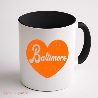 Baltimore Love Heart Support Tribute Coffee Mug back