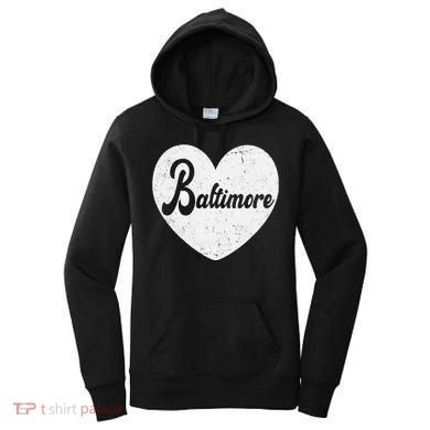 Baltimore Love Heart Support Tribute Women's Hoodie