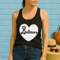 Baltimore Love Heart Support Tribute Women's Tank Top thumb 2