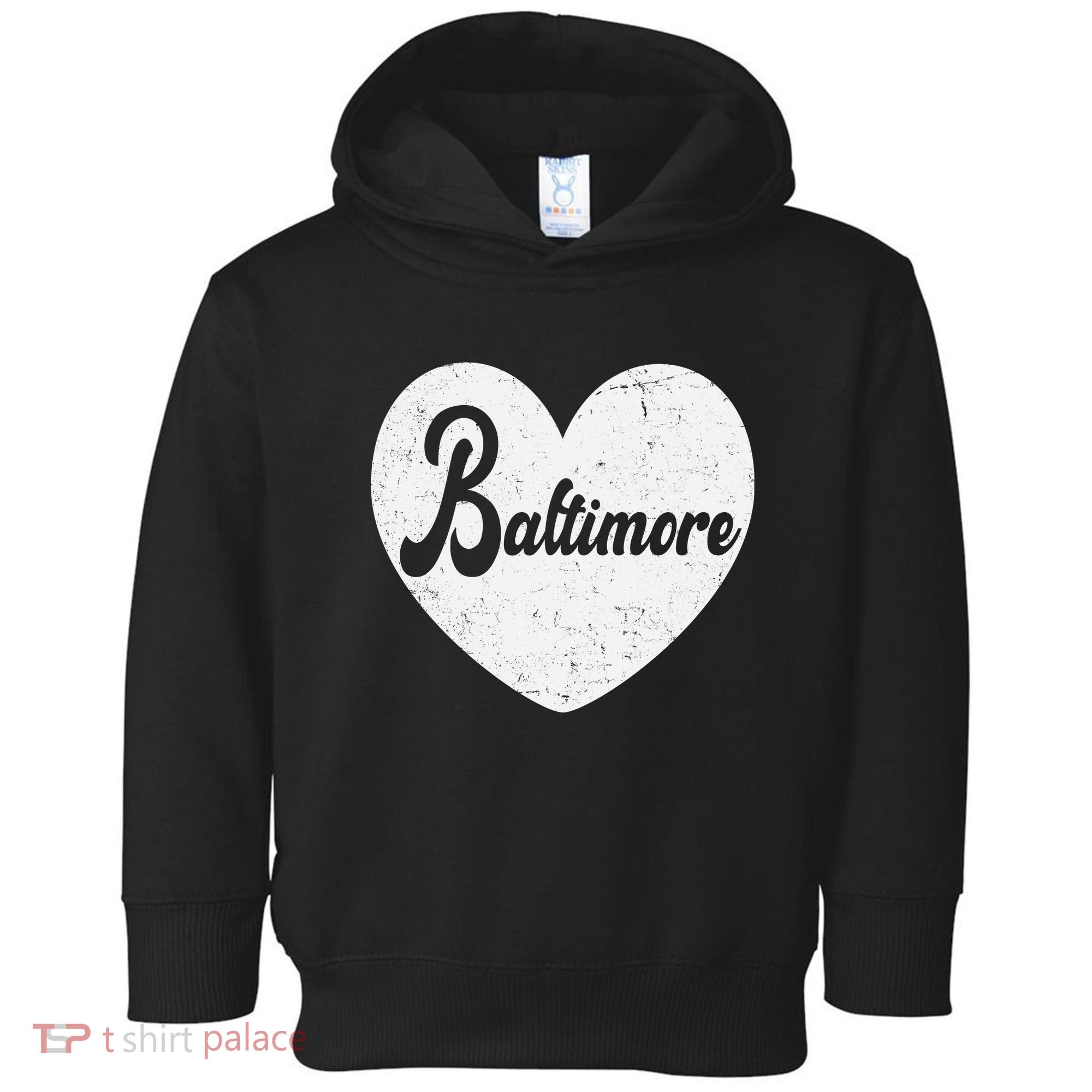 Baltimore Love Heart Support Tribute Toddler Hoodie