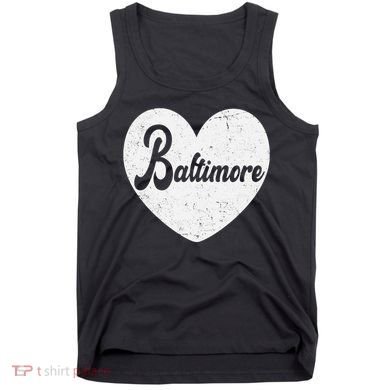 Baltimore Love Heart Support Tribute Tank Top