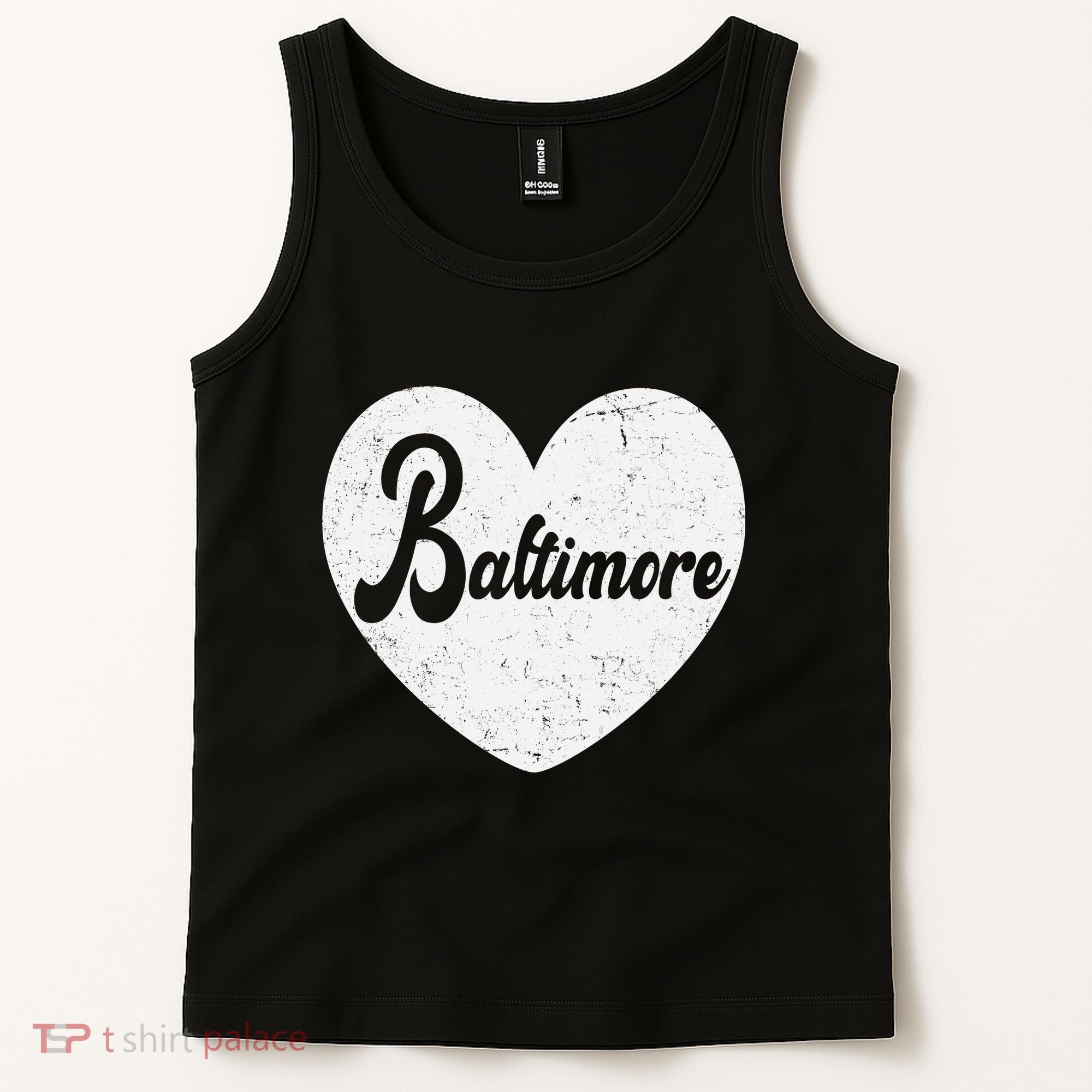Baltimore Love Heart Support Tribute Tank Top