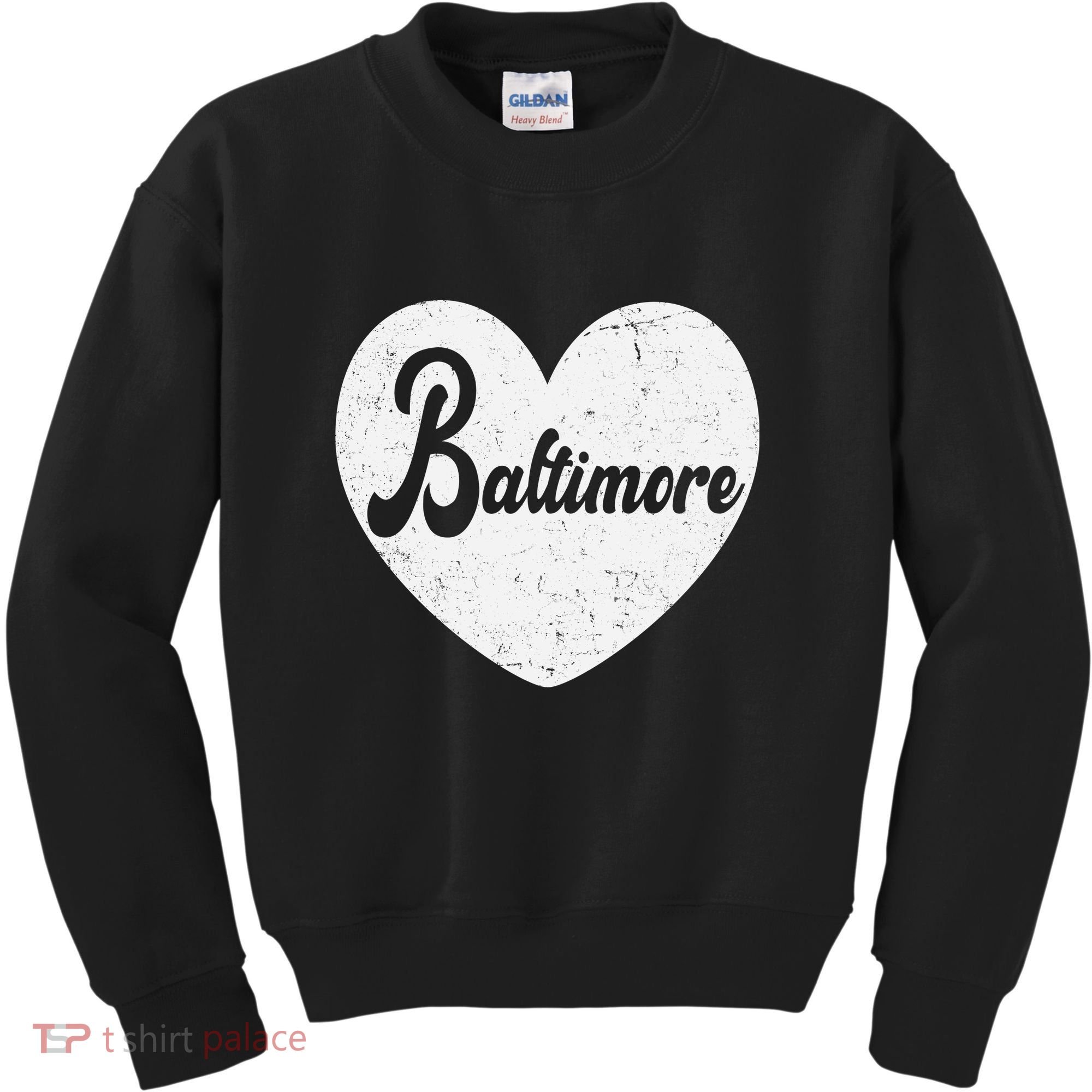 Baltimore Love Heart Support Tribute Kids Sweatshirt