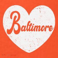 Baltimore Love Heart Support Tribute USA-Made Doggie Bandana thumb 2