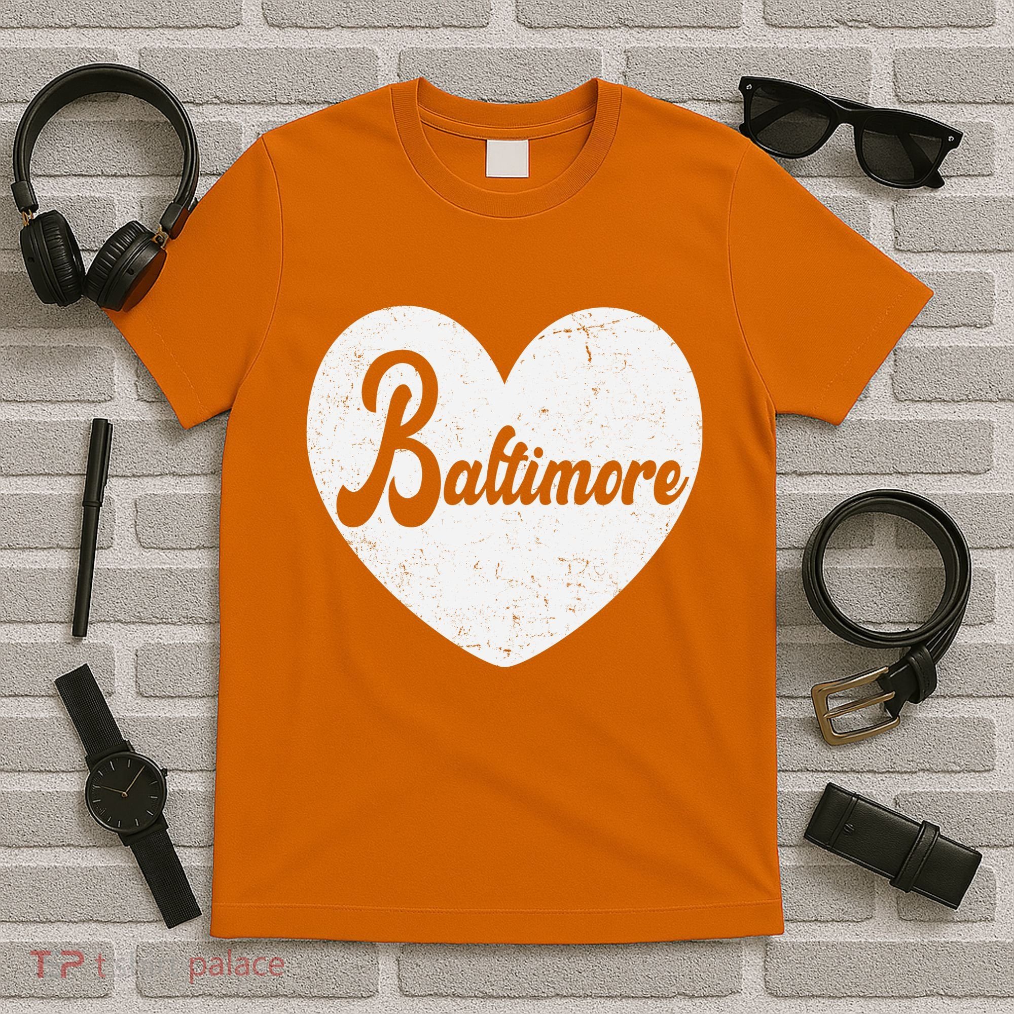 Baltimore Love Heart Support Tribute T-Shirt