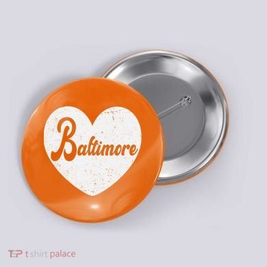 Baltimore Love Heart Support Tribute Button