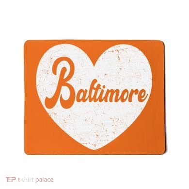 Baltimore Love Heart Support Tribute Mousepad