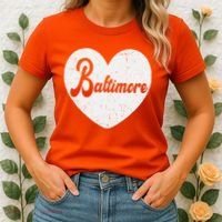 Baltimore Love Heart Support Tribute Women's T-Shirt thumb 2