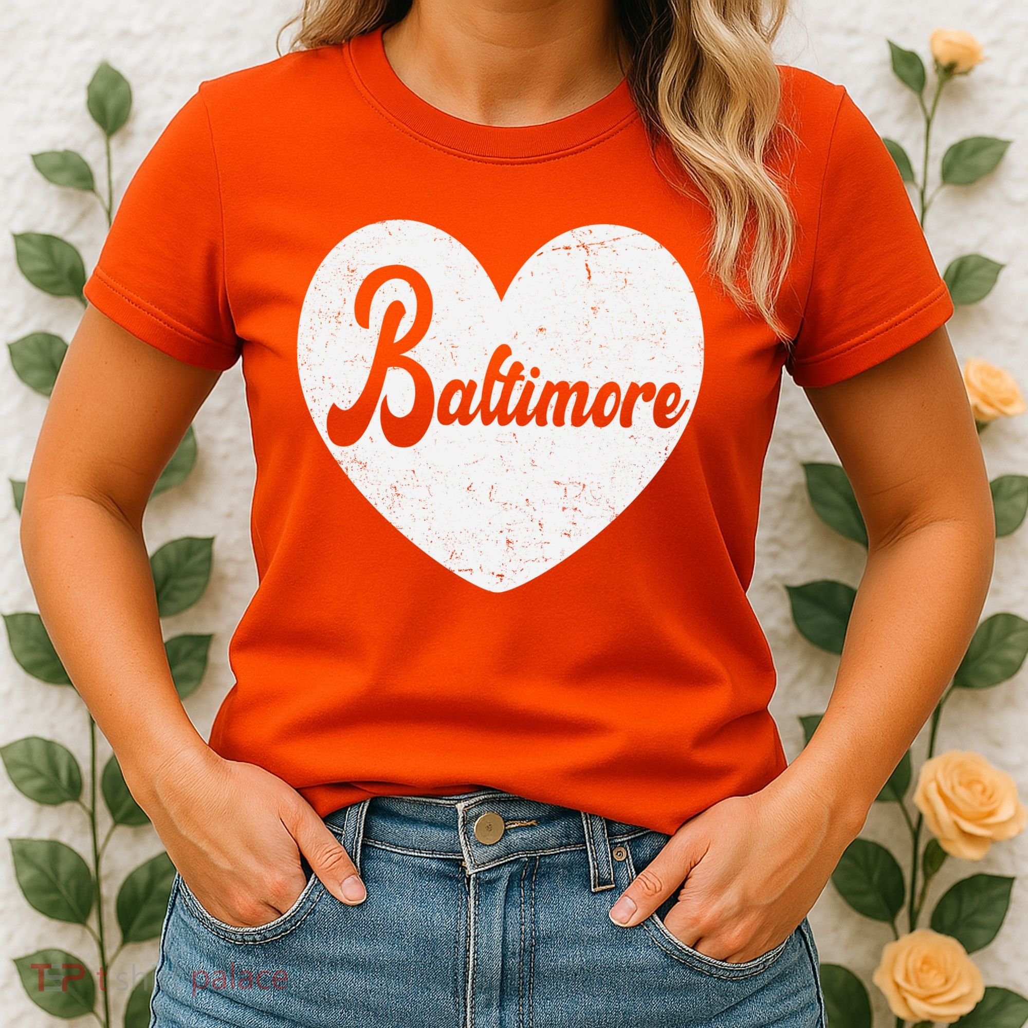 Baltimore Love Heart Support Tribute Women's T-Shirt