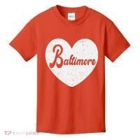 Baltimore Love Heart Support Tribute Kids T-Shirt thumb 0
