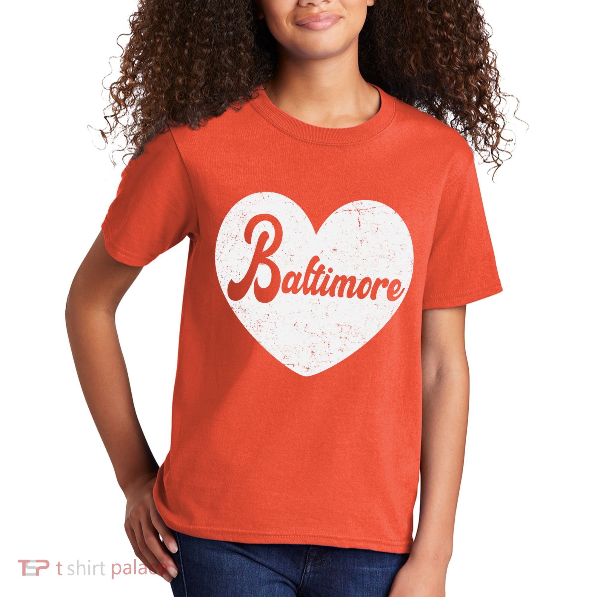 Baltimore Love Heart Support Tribute Kids T-Shirt