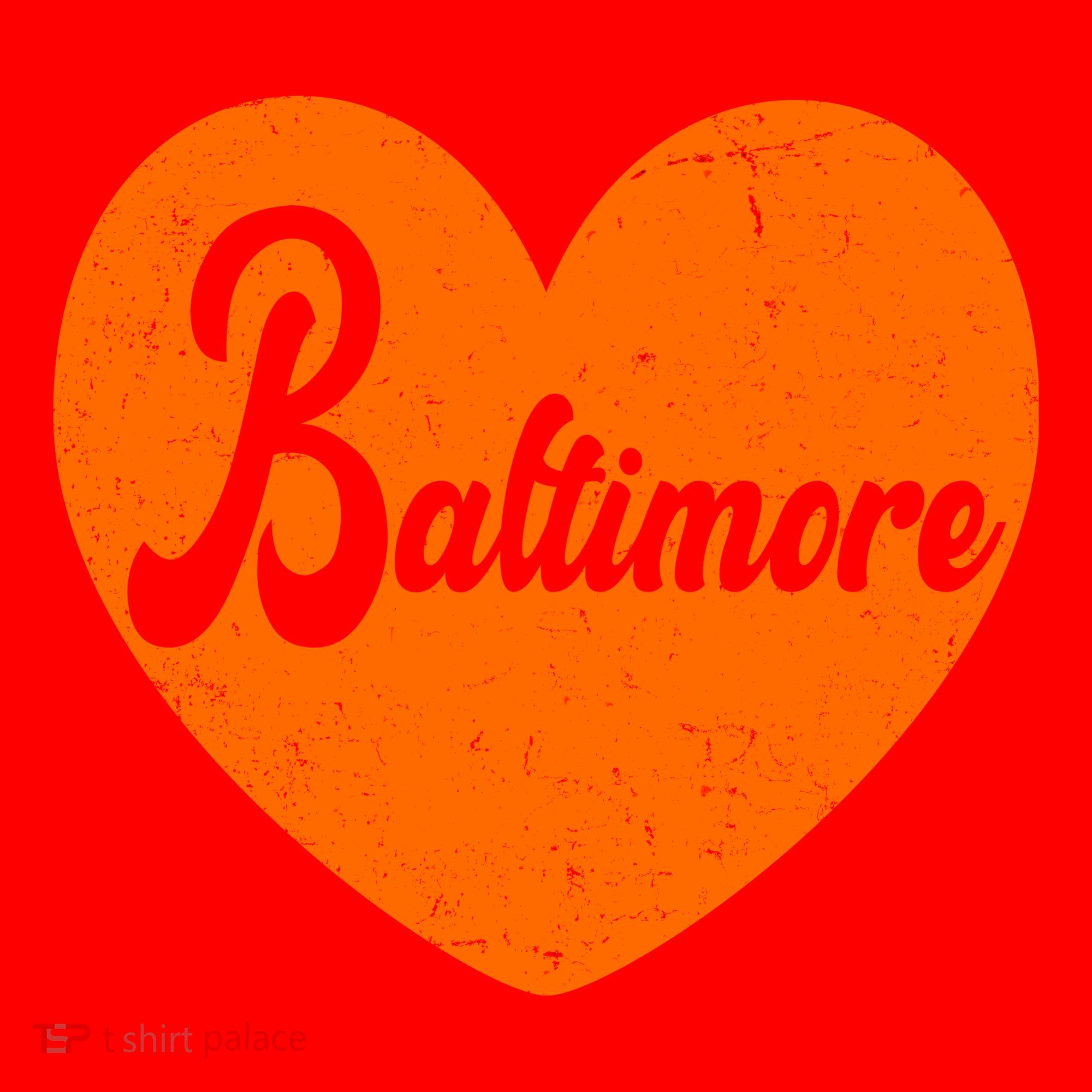 Baltimore Love Heart Support Tribute Santa Hat
