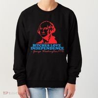 Bitches Love Independence Thomas Jefferson Women's Sweatshirt thumb 0