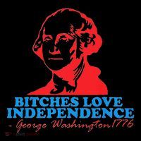 Bitches Love Independence Thomas Jefferson Button thumb 1