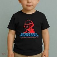 Bitches Love Independence Thomas Jefferson Toddler T-Shirt thumb 2