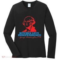 Bitches Love Independence Thomas Jefferson Women's Long Sleeve Shirt thumb 0