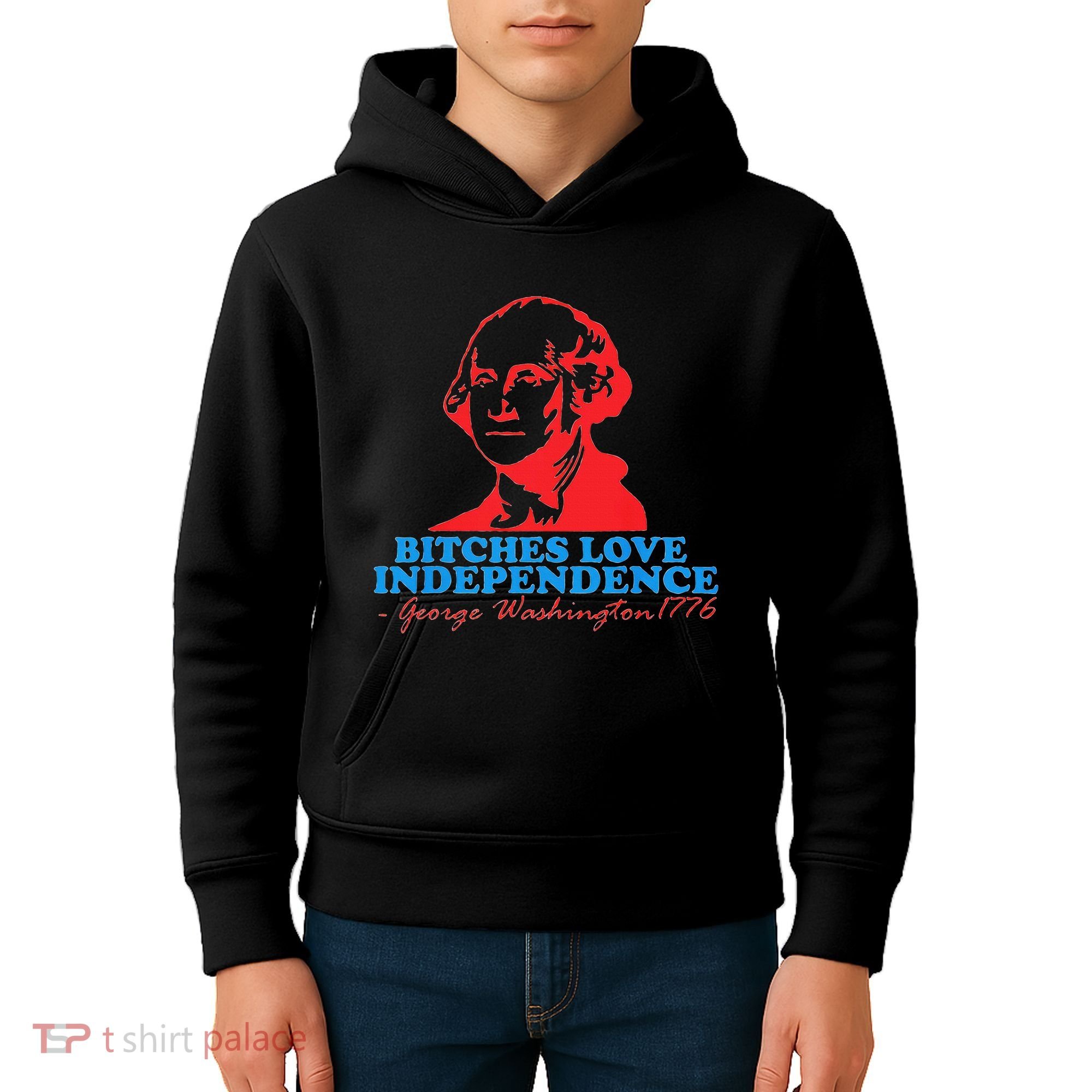 Bitches Love Independence Thomas Jefferson Kids Hoodie