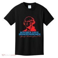 Bitches Love Independence Thomas Jefferson Kids T-Shirt thumb 0