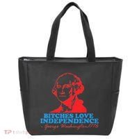 Bitches Love Independence Thomas Jefferson Tote Bag thumb 0