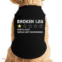 Broken Leg Injury Recovery Funny Get Well Soon Doggie Tank thumb 0