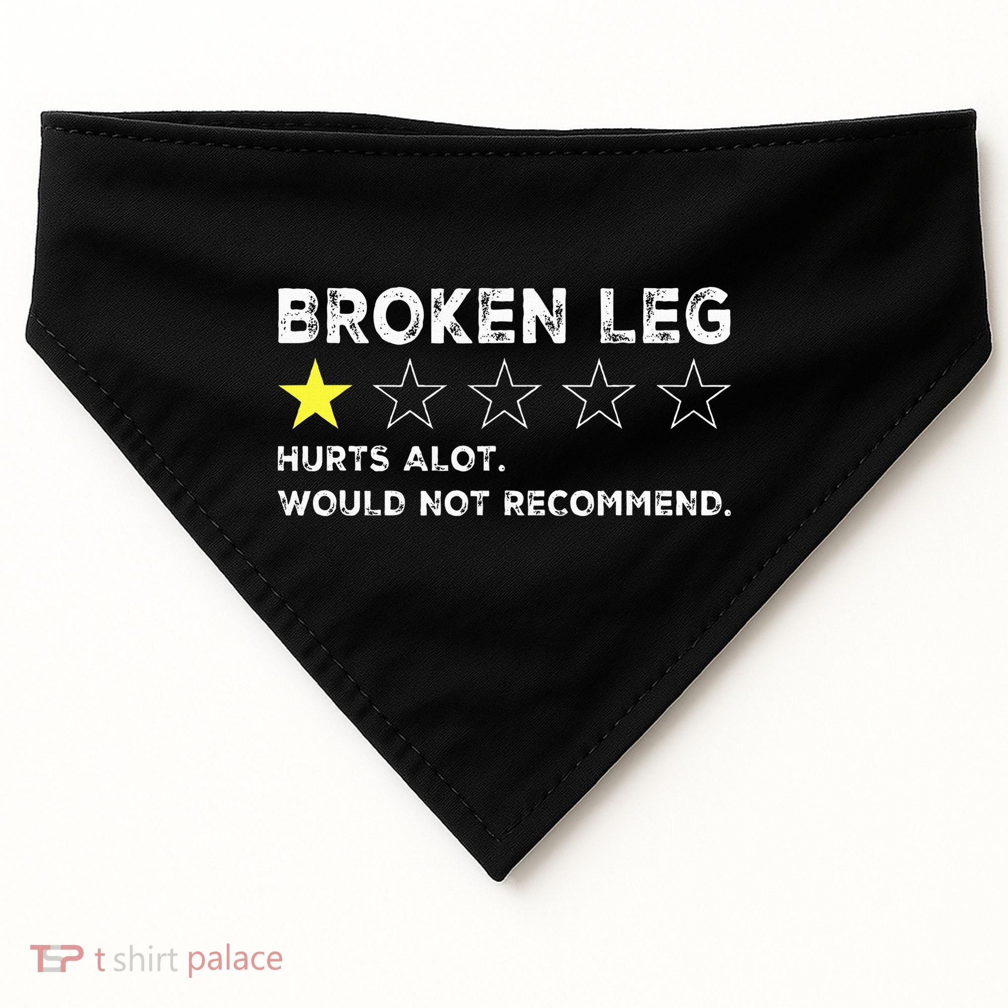 Broken Leg Injury Recovery Funny Get Well Soon USA-Made Doggie Bandana