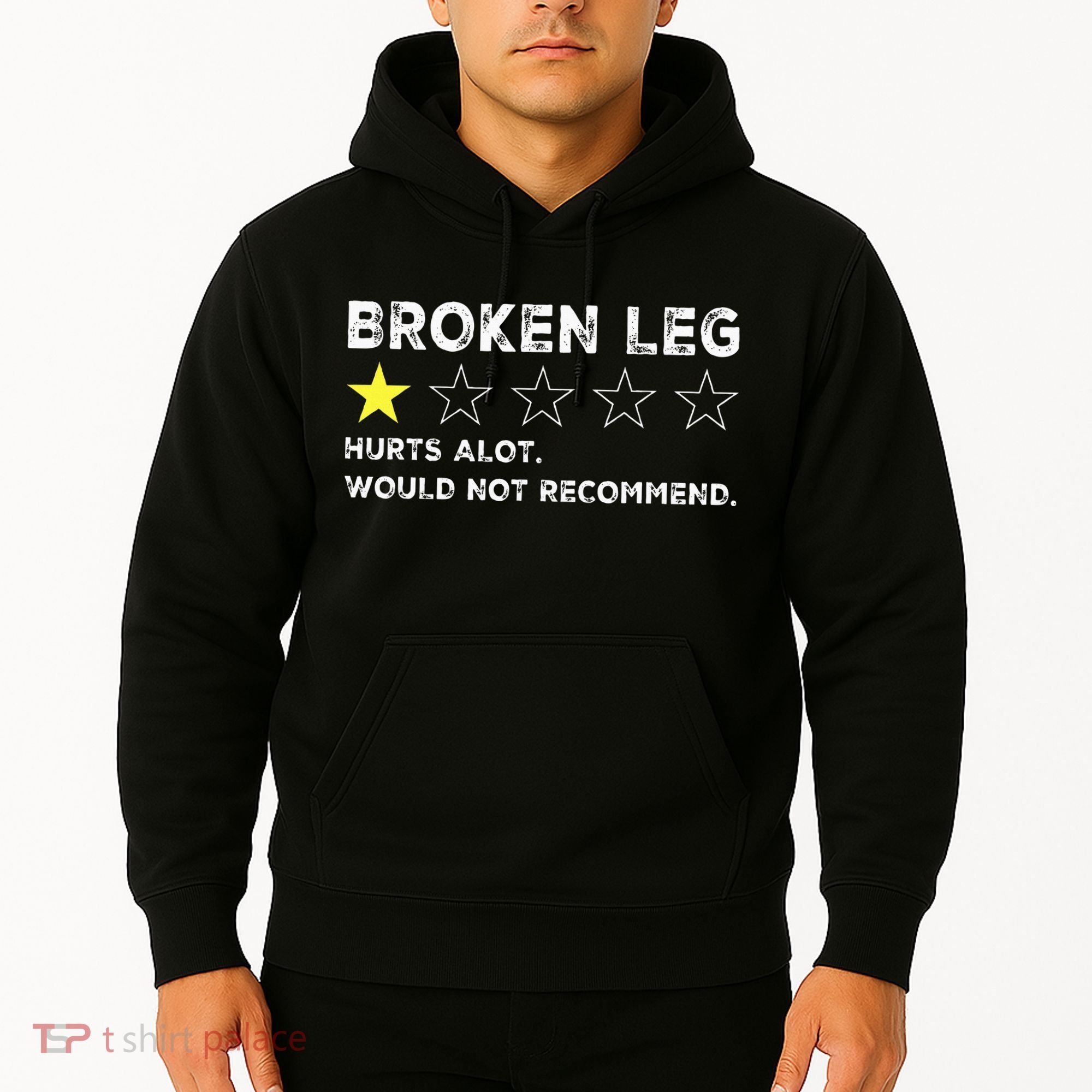 Broken Leg Injury Recovery Funny Get Well Soon Hoodie