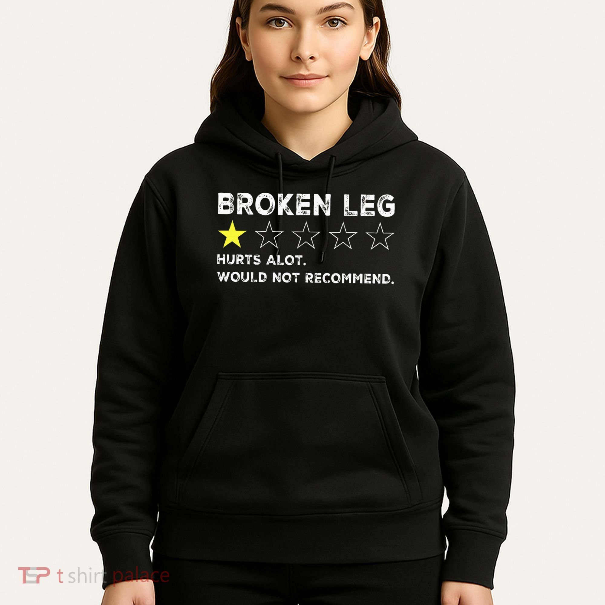 Broken Leg Injury Recovery Funny Get Well Soon Hoodie