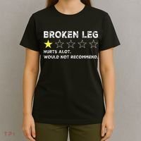 Broken Leg Injury Recovery Funny Get Well Soon T-Shirt thumb 4
