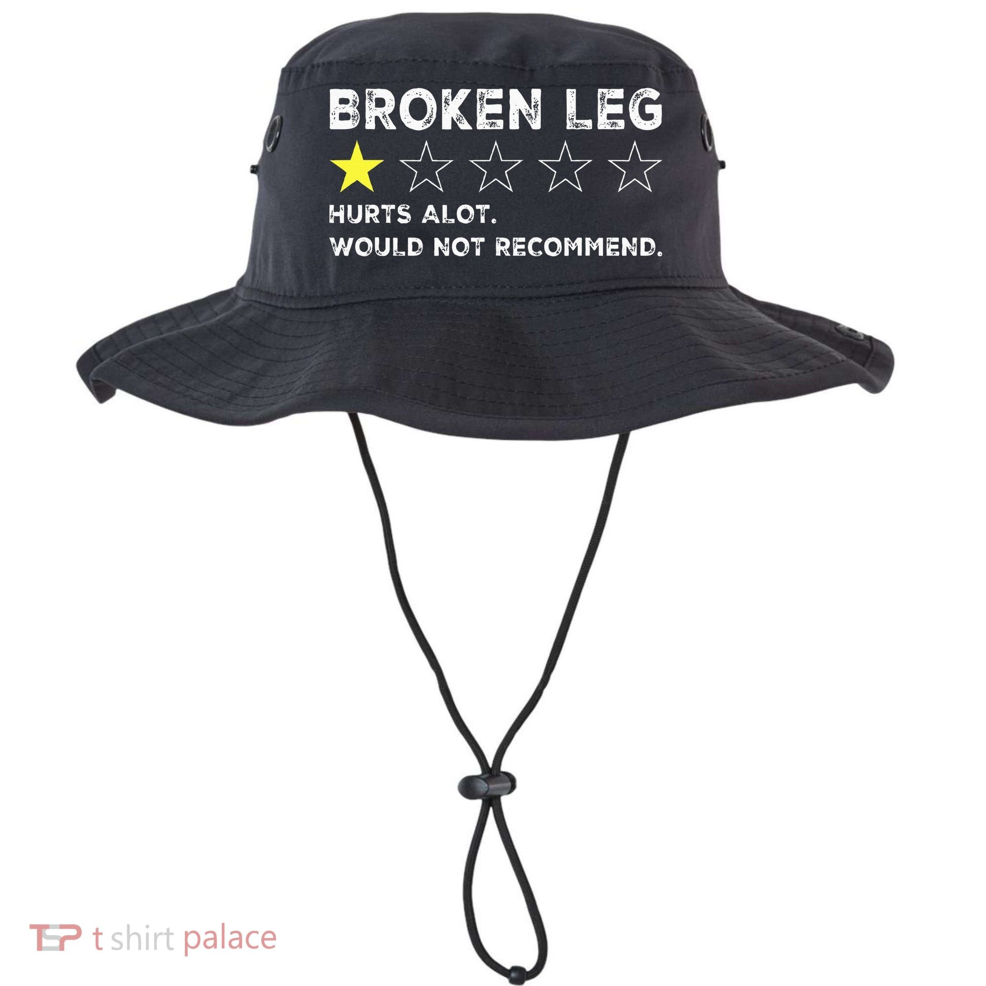 Broken Leg Injury Recovery Funny Get Well Soon Bucket Hat