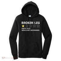 Broken Leg Injury Recovery Funny Get Well Soon Women's Hoodie thumb 0