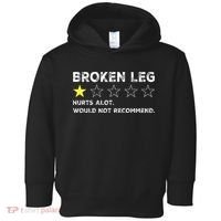 Broken Leg Injury Recovery Funny Get Well Soon Toddler Hoodie thumb 0