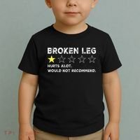 Broken Leg Injury Recovery Funny Get Well Soon Toddler T-Shirt thumb 2
