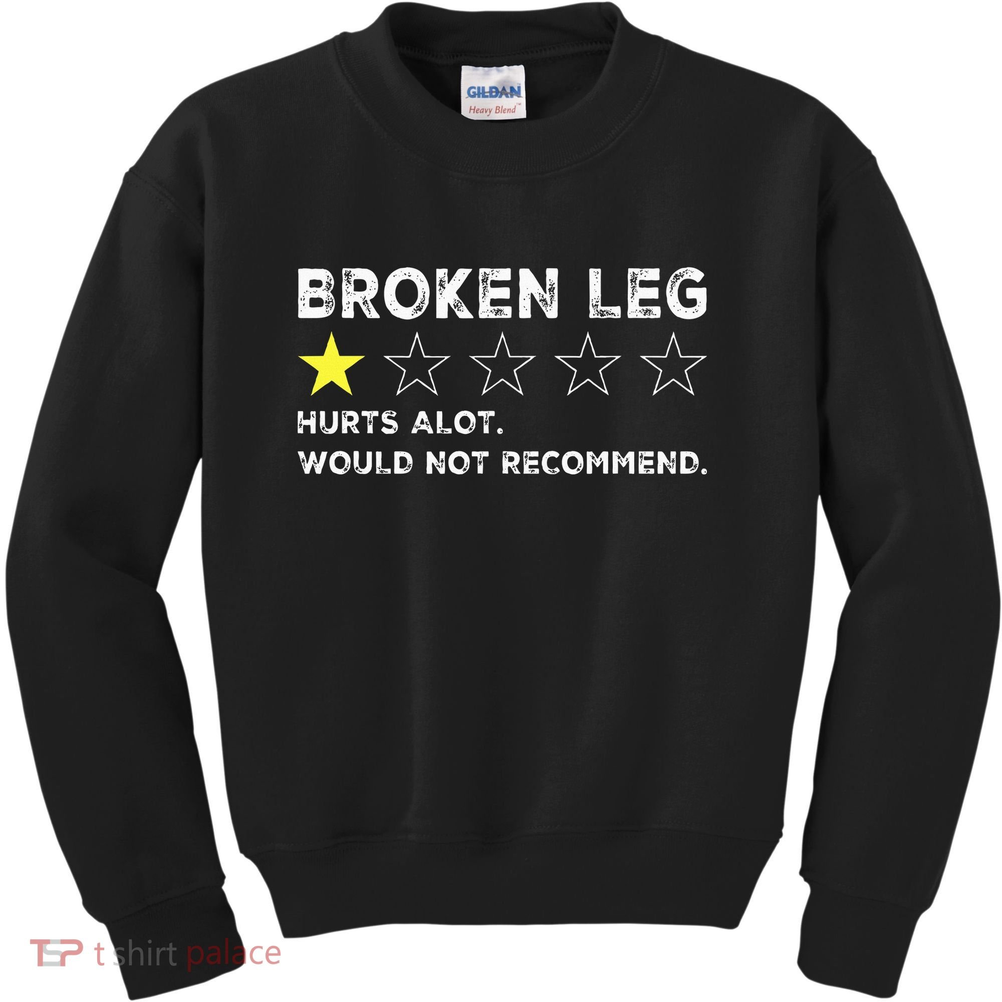 Broken Leg Injury Recovery Funny Get Well Soon Kids Sweatshirt