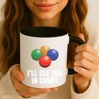 Bocce Legend ILl See You In Court Funny Bocce Ball Cute Gift Coffee Mug thumb 3