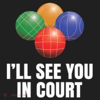 Bocce Legend ILl See You In Court Funny Bocce Ball Cute Gift Beanie thumb 2